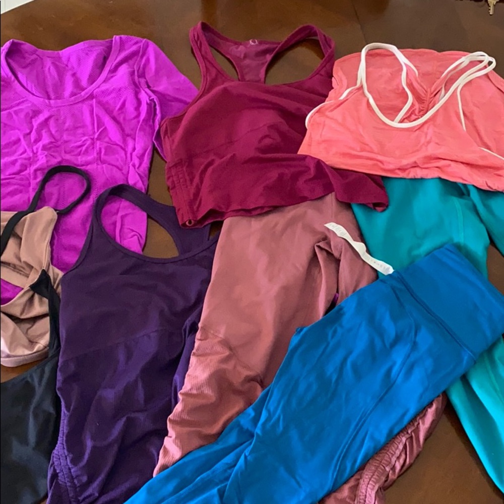 Lululemon Fabletics Bundle Tops Leggings S/M 4/6